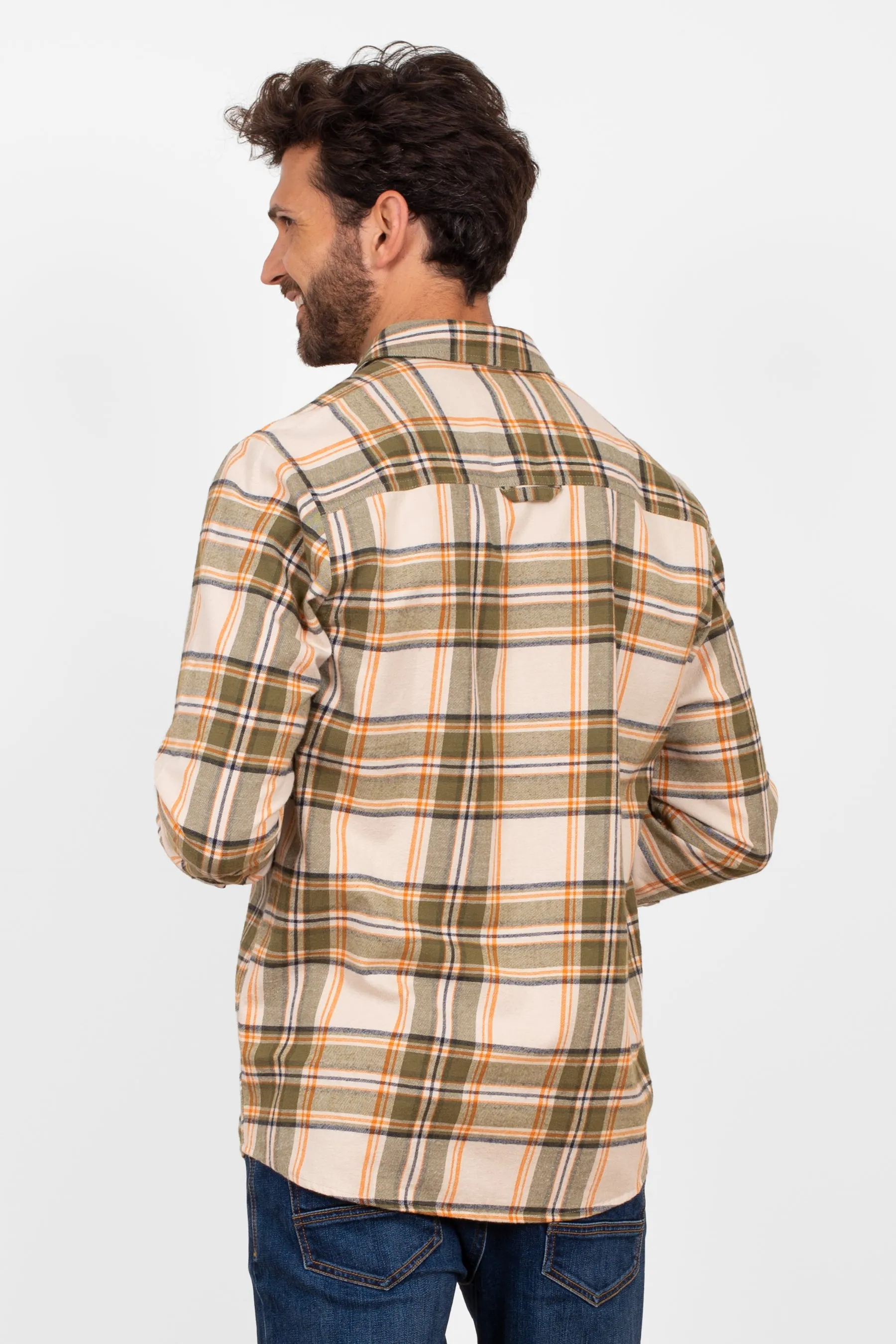 Khaki Checked Shirt