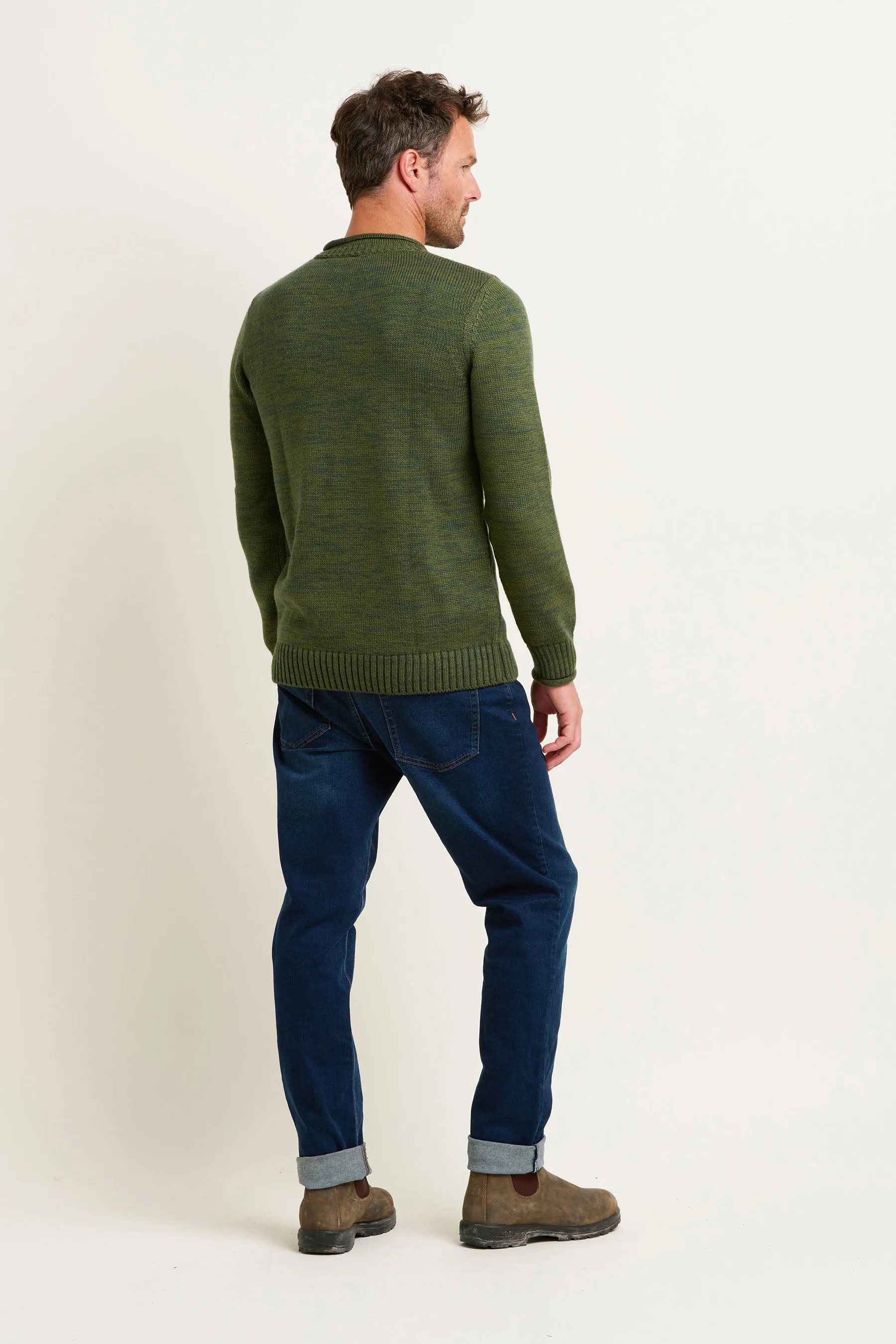 Khaki Crew Neck Jumper