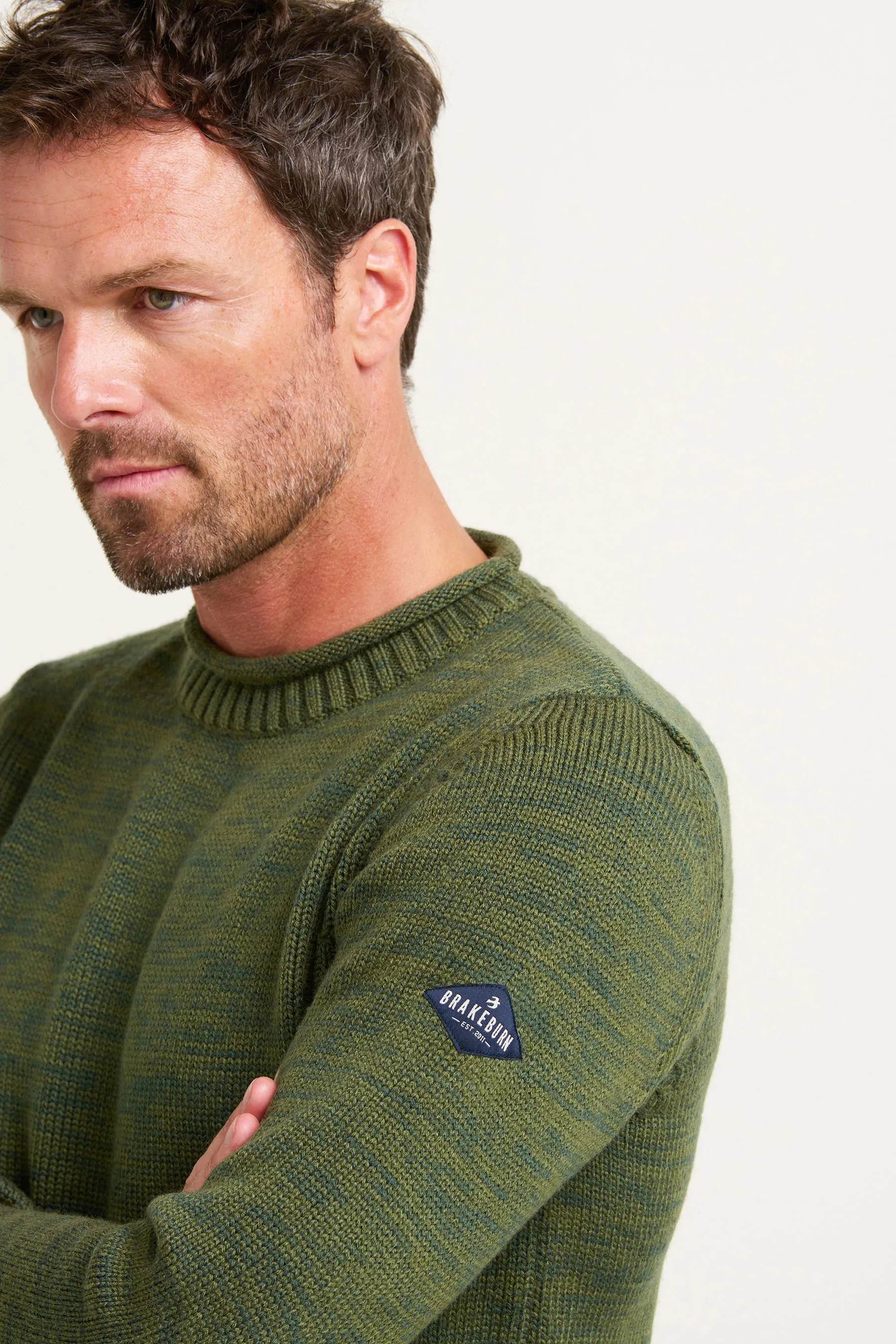 Khaki Crew Neck Jumper