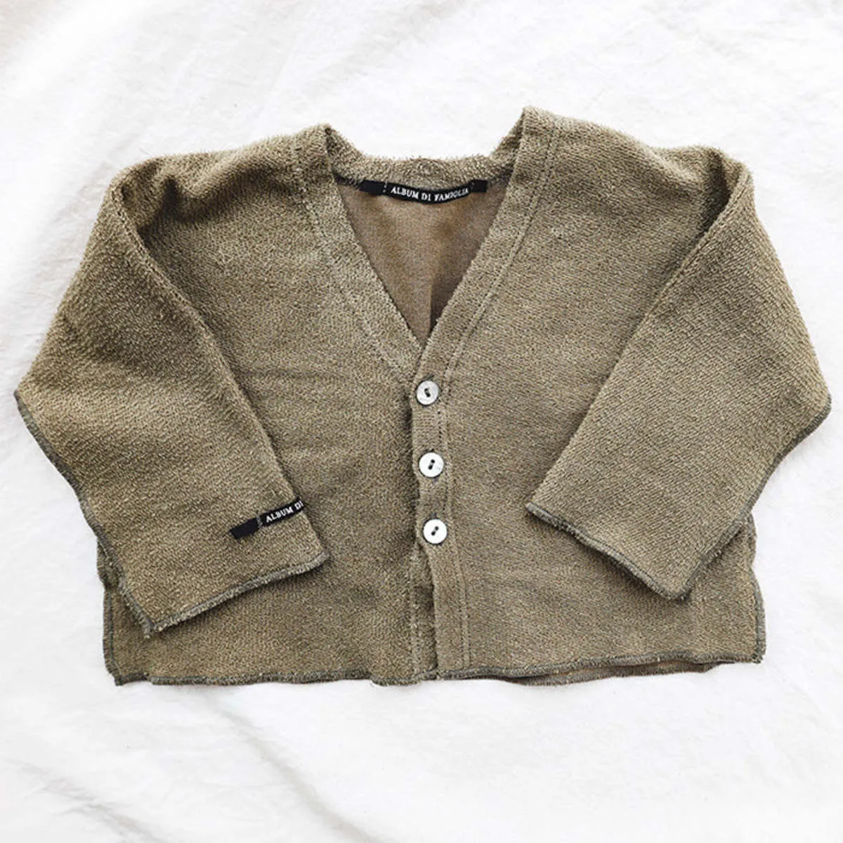 Kids Album Di Famiglia Connie Cardigan - Khaki Green