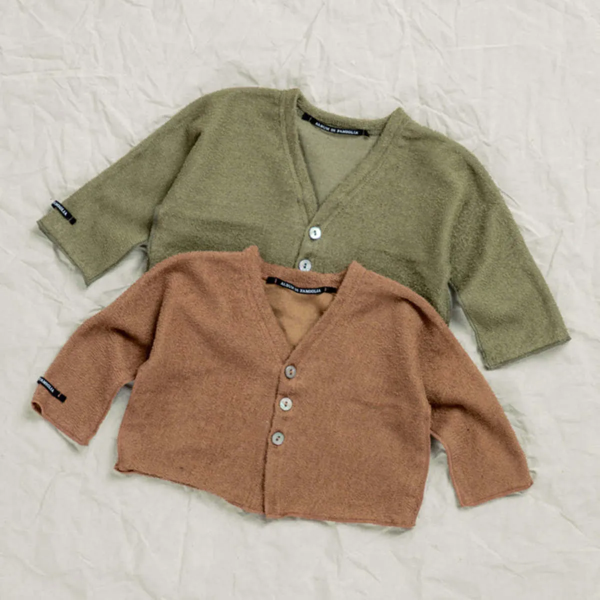 Kids Album Di Famiglia Connie Cardigan - Khaki Green