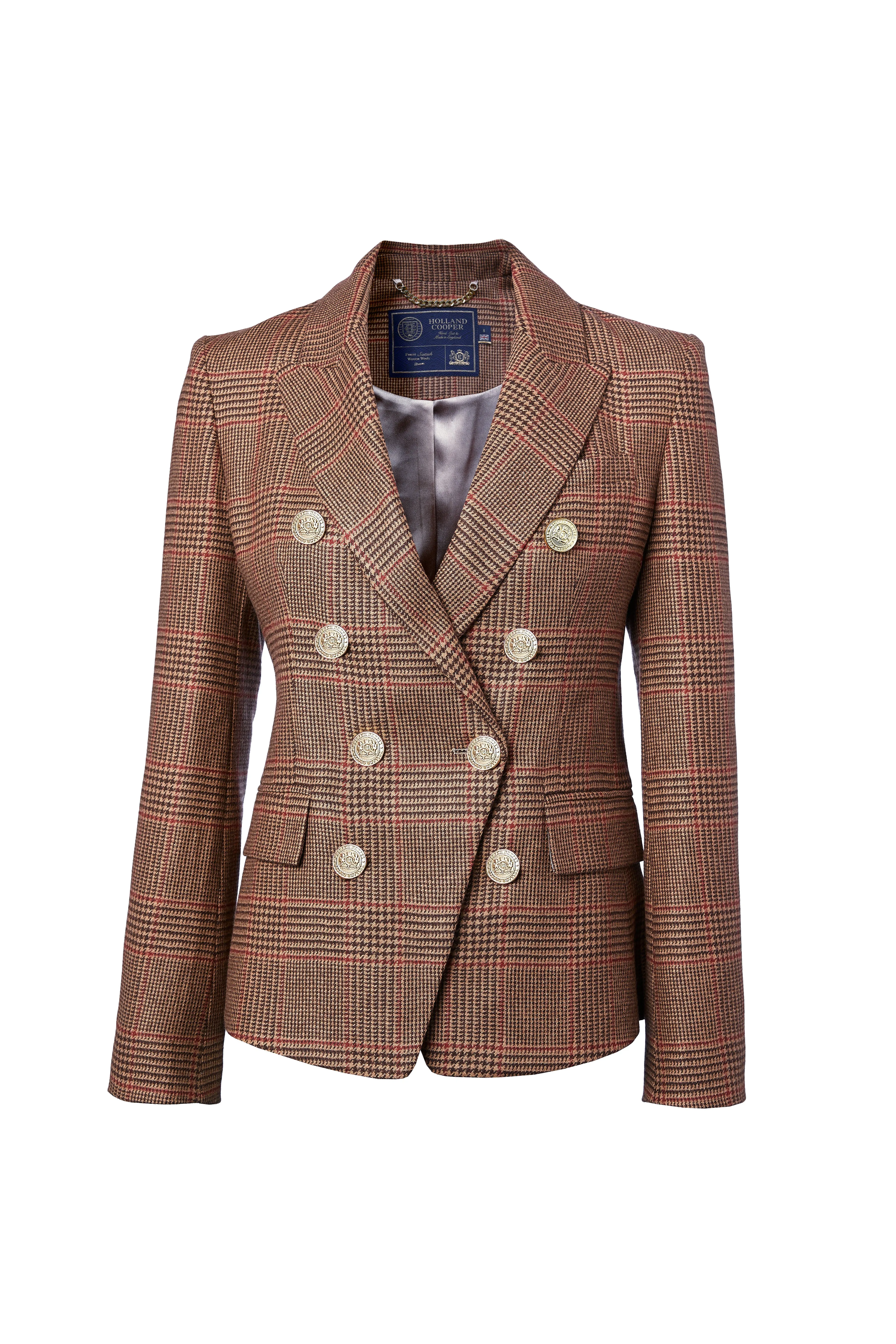 Knightsbridge Blazer (Clarence Check Merlot)