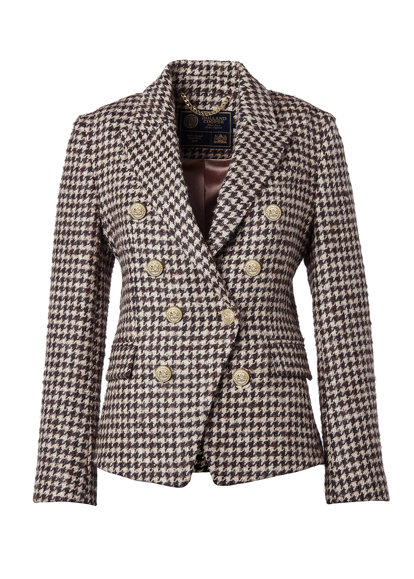 Knightsbridge Blazer (Coffee Houndstooth)