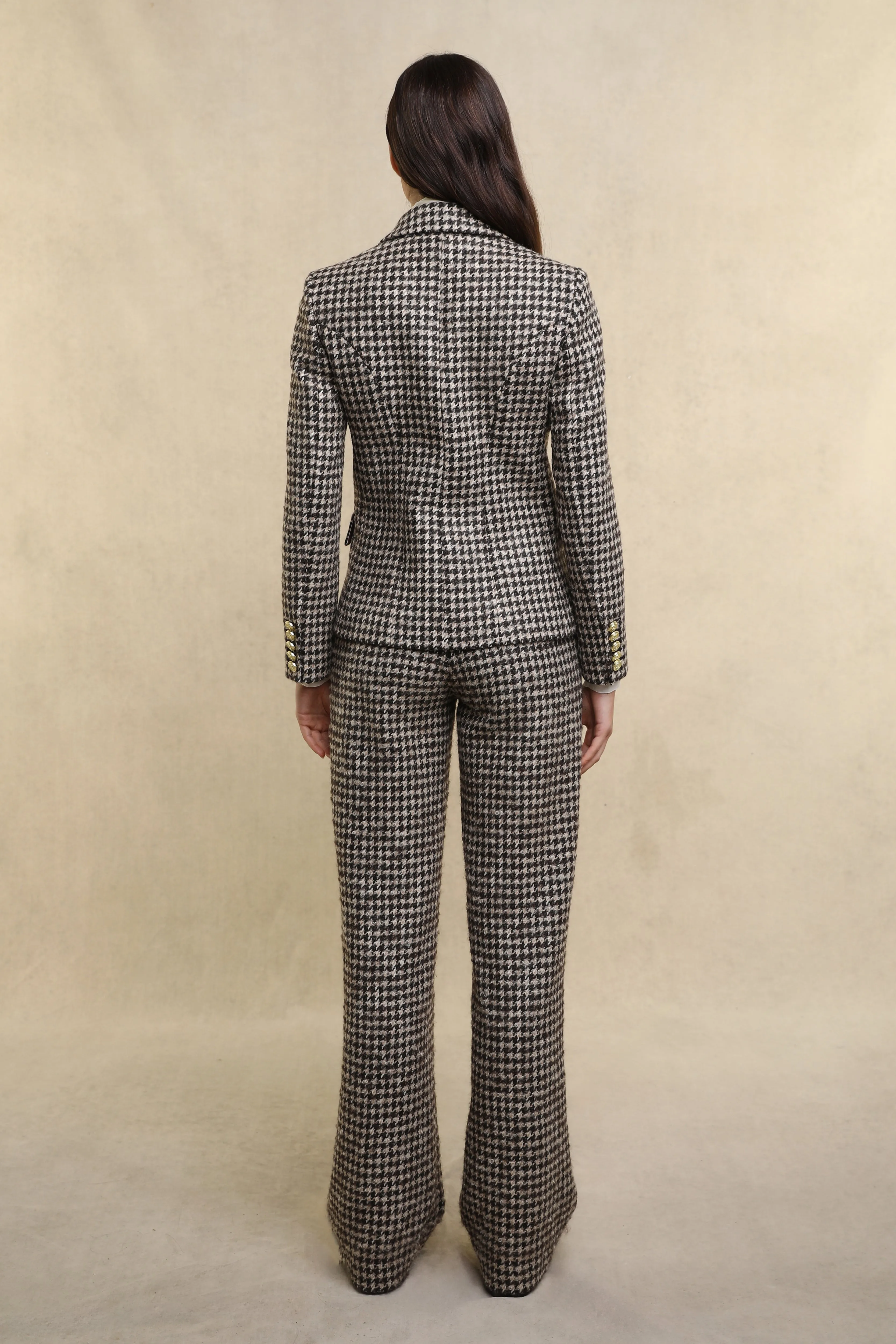 Knightsbridge Blazer (Coffee Houndstooth)