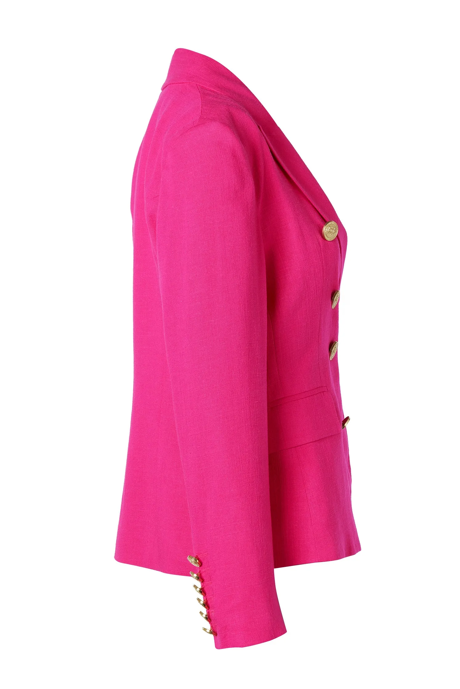 Knightsbridge Blazer (Hot Pink Linen)