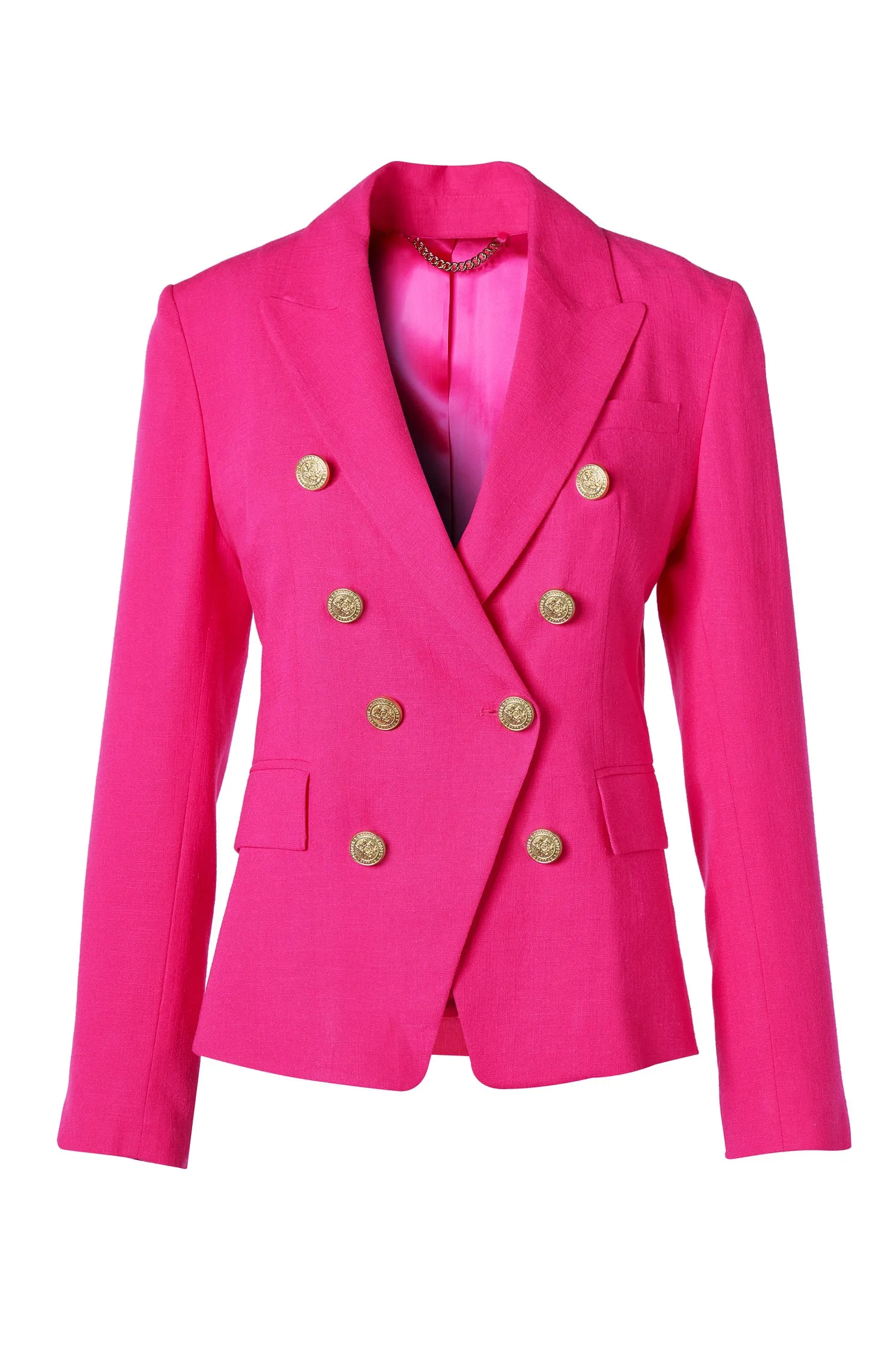 Knightsbridge Blazer (Hot Pink Linen)