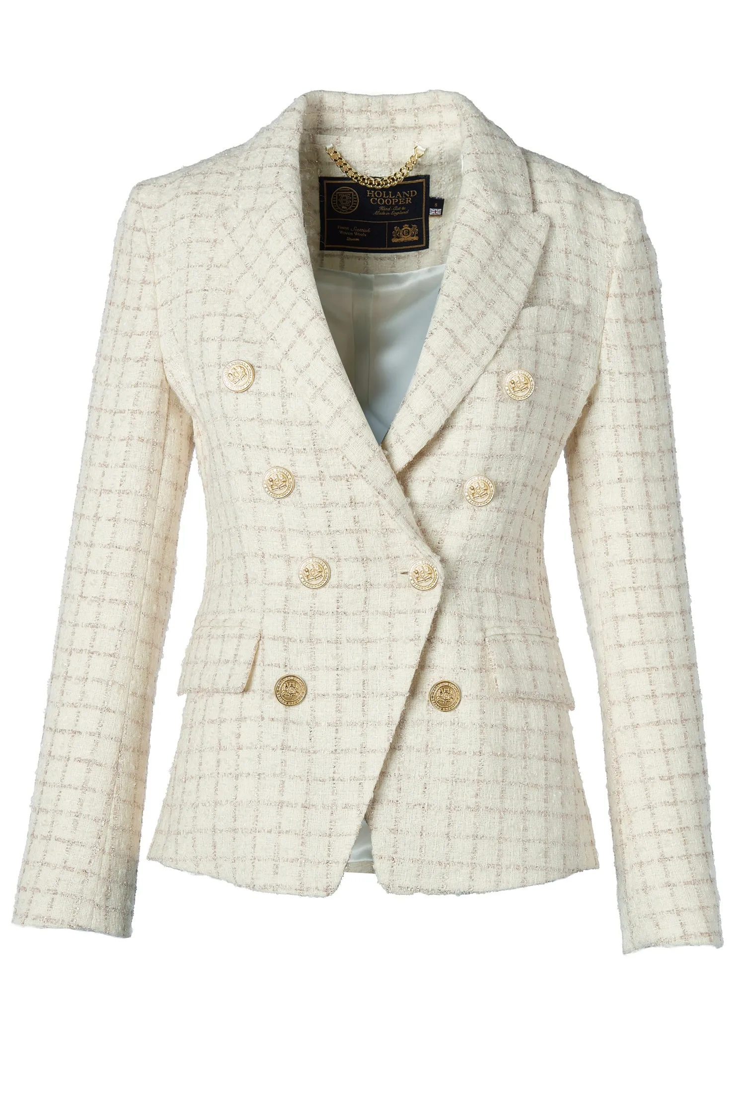 Knightsbridge Blazer (Ivory Sparkle Tweed)