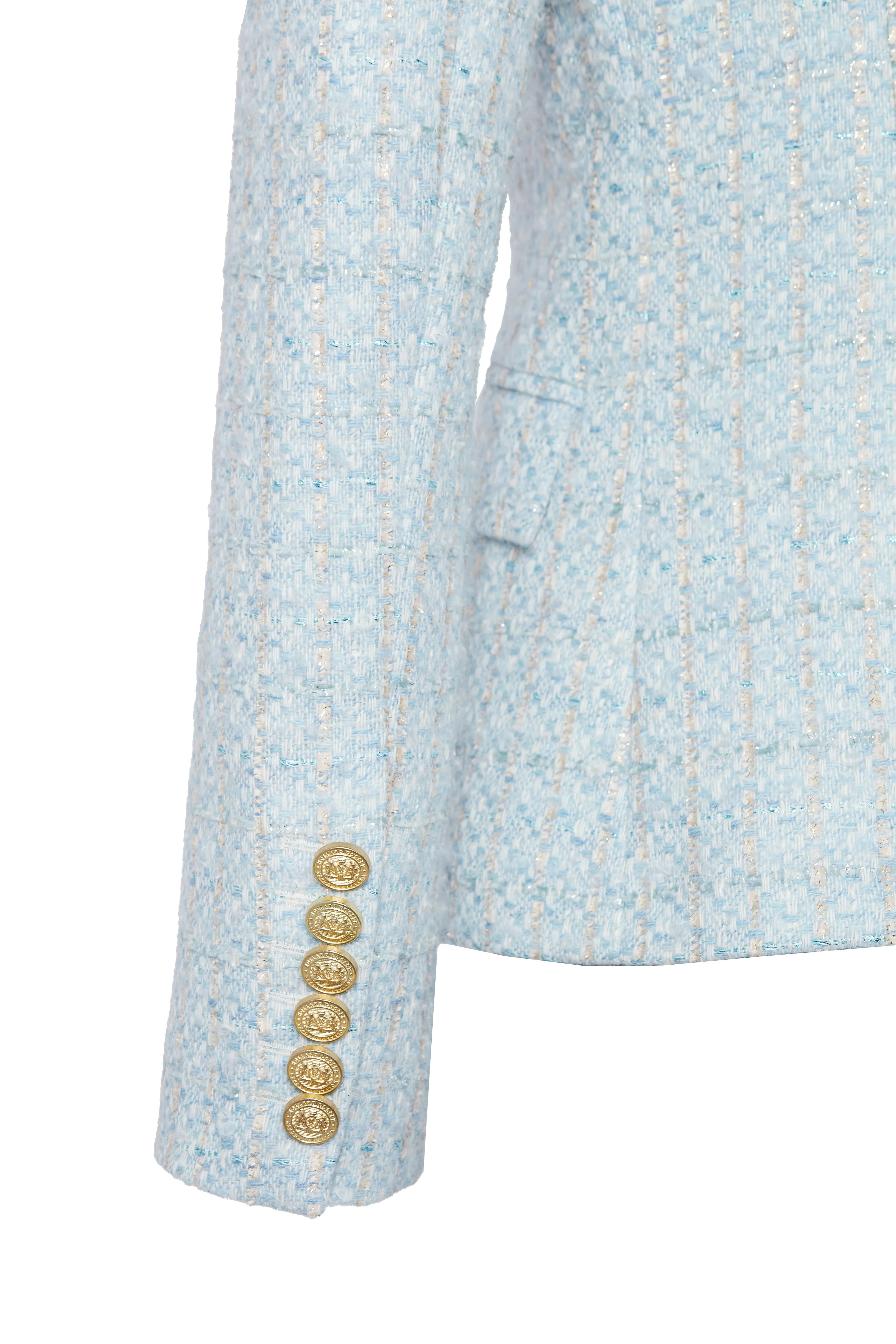 Knightsbridge Blazer (Sky Blue Boucle)