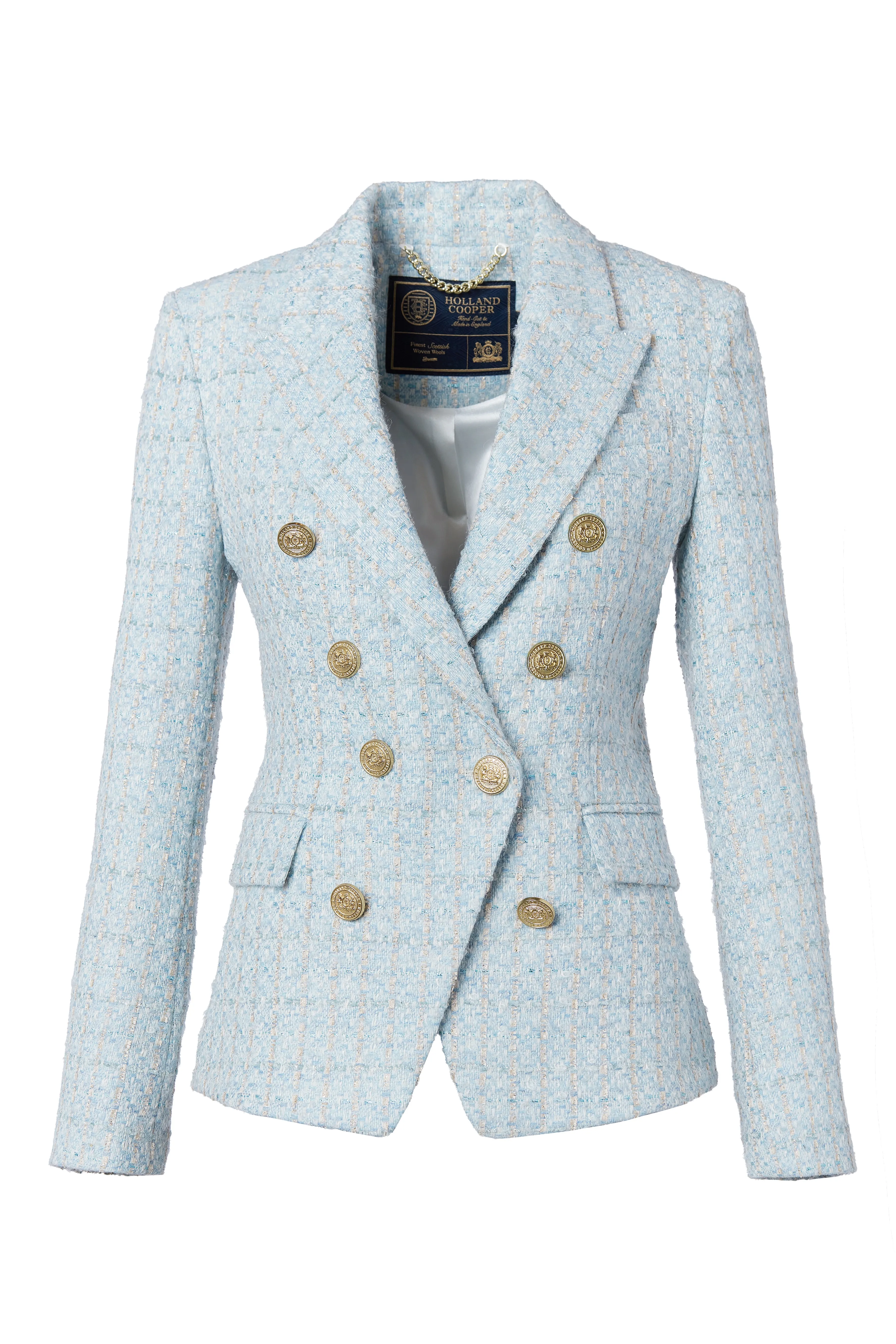 Knightsbridge Blazer (Sky Blue Boucle)