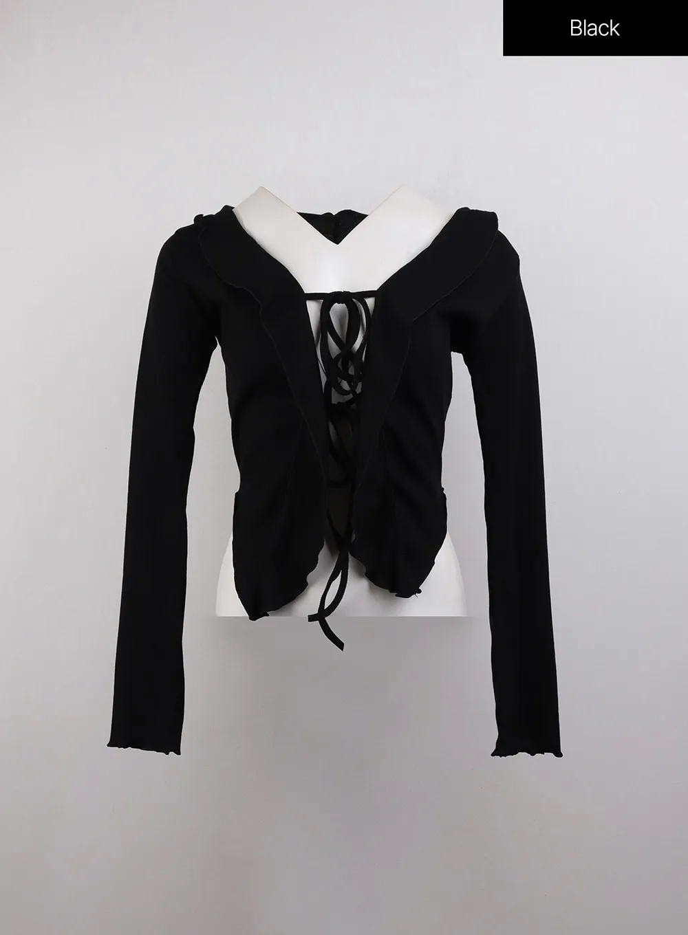 Knotted Long Cardigan CJ411