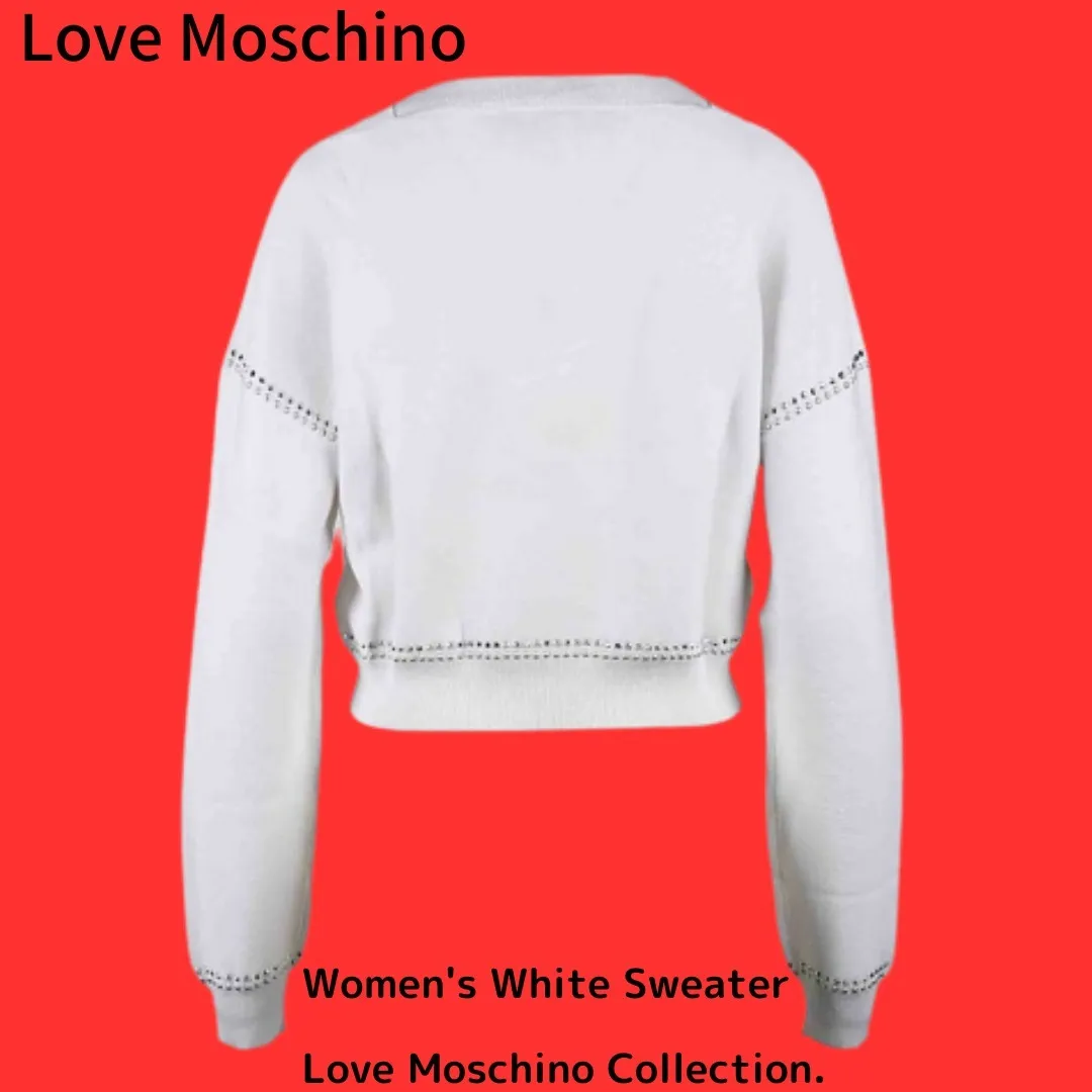 Love Moschino  |Short Casual Style Long Sleeves Plain Cotton Logo