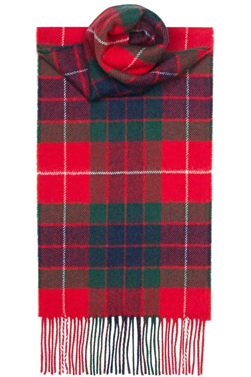 Luxury Lambswool Scarf (Fraser Red Modern)