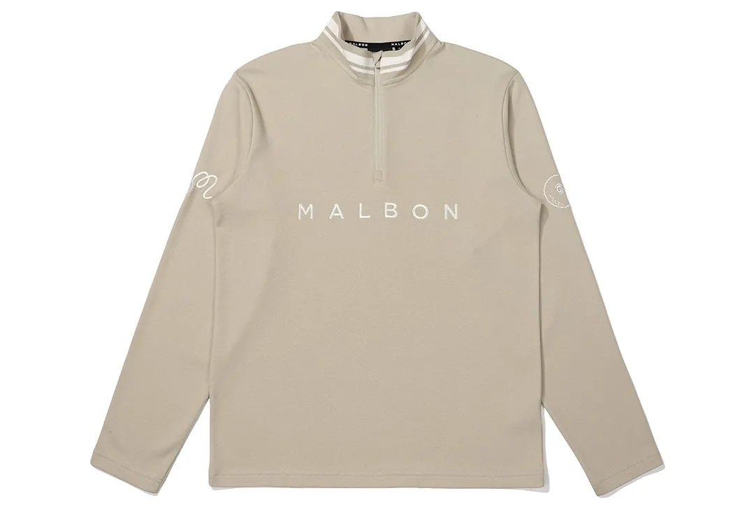 Malbon Golf  |Street Style Long Sleeves Plain Logo Sweatshirts