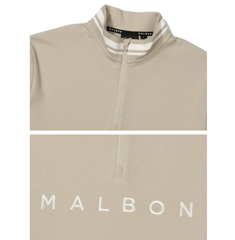 Malbon Golf  |Street Style Long Sleeves Plain Logo Sweatshirts