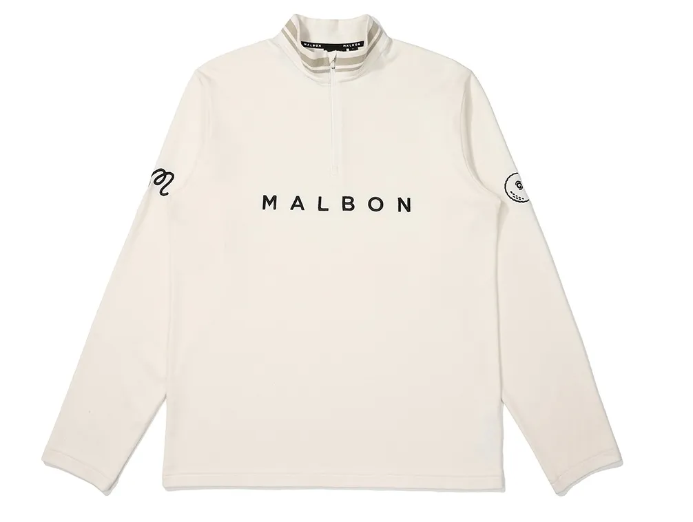 Malbon Golf  |Street Style Long Sleeves Plain Logo Sweatshirts