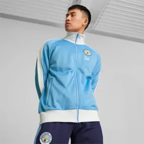 Manchester City F.C. ftblHeritage T7 Men's Track Jacket | Team Light Blue-PUMA White | PUMA Shoes | PUMA 