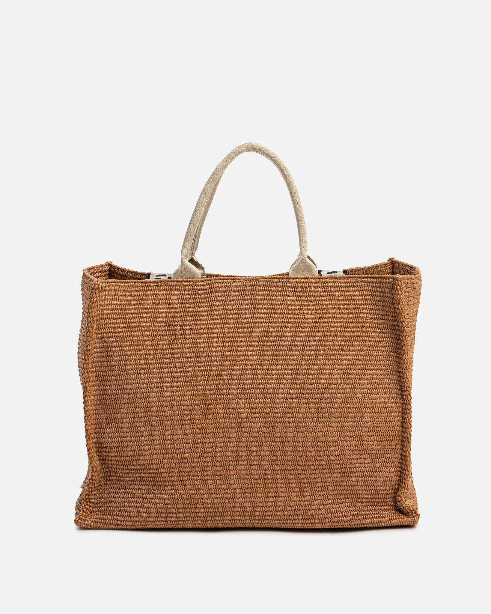 Marni Bey Tote Bag in Brown Raffia