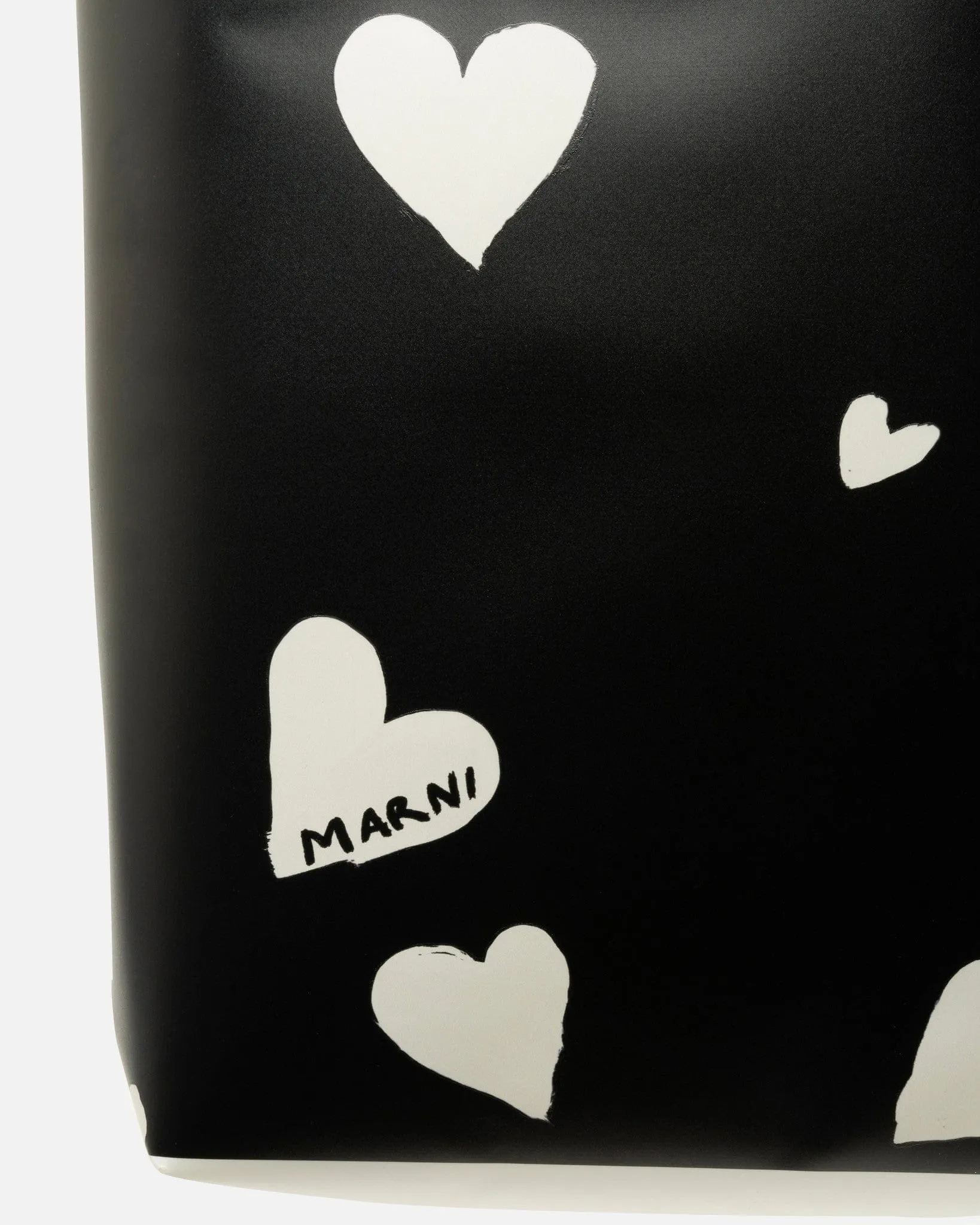 Marni Bunch of Hearts Tote Bag in Black