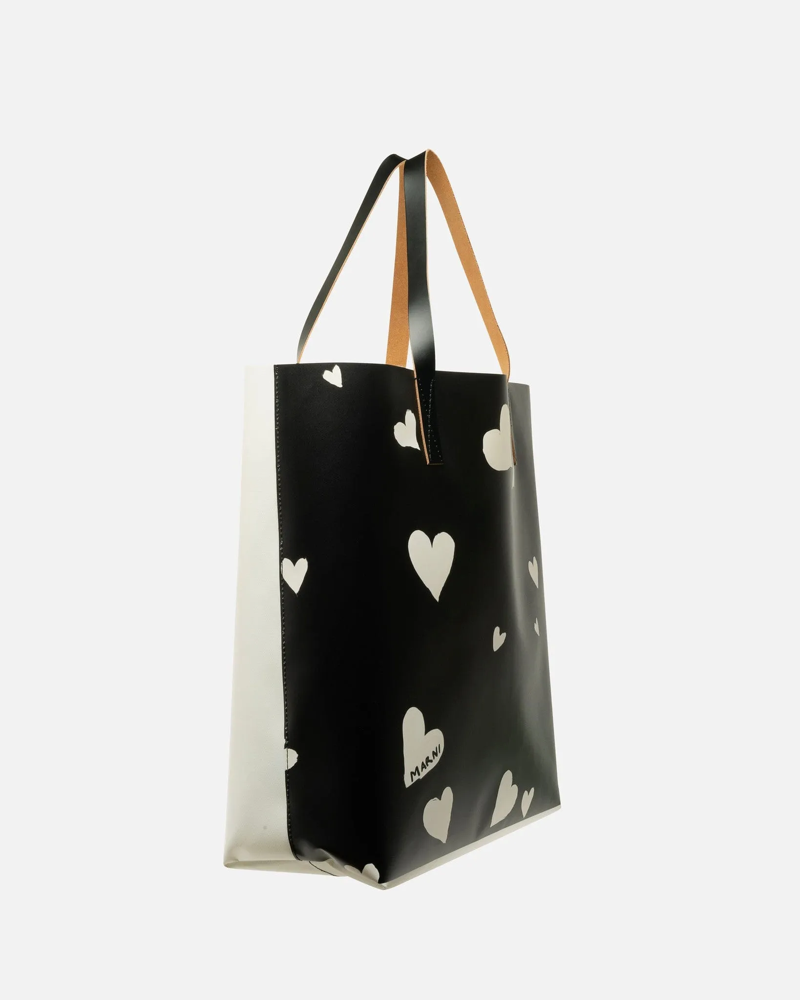 Marni Bunch of Hearts Tote Bag in Black