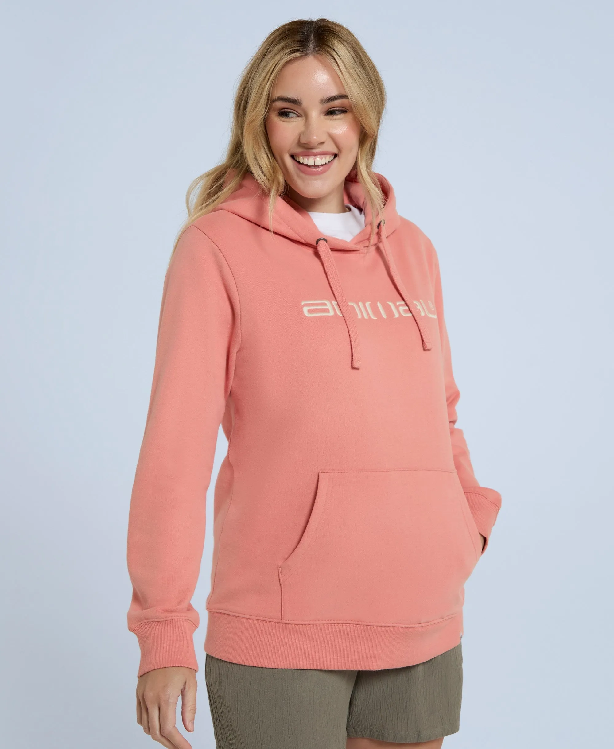 Maya Womens Hoodie - Coral