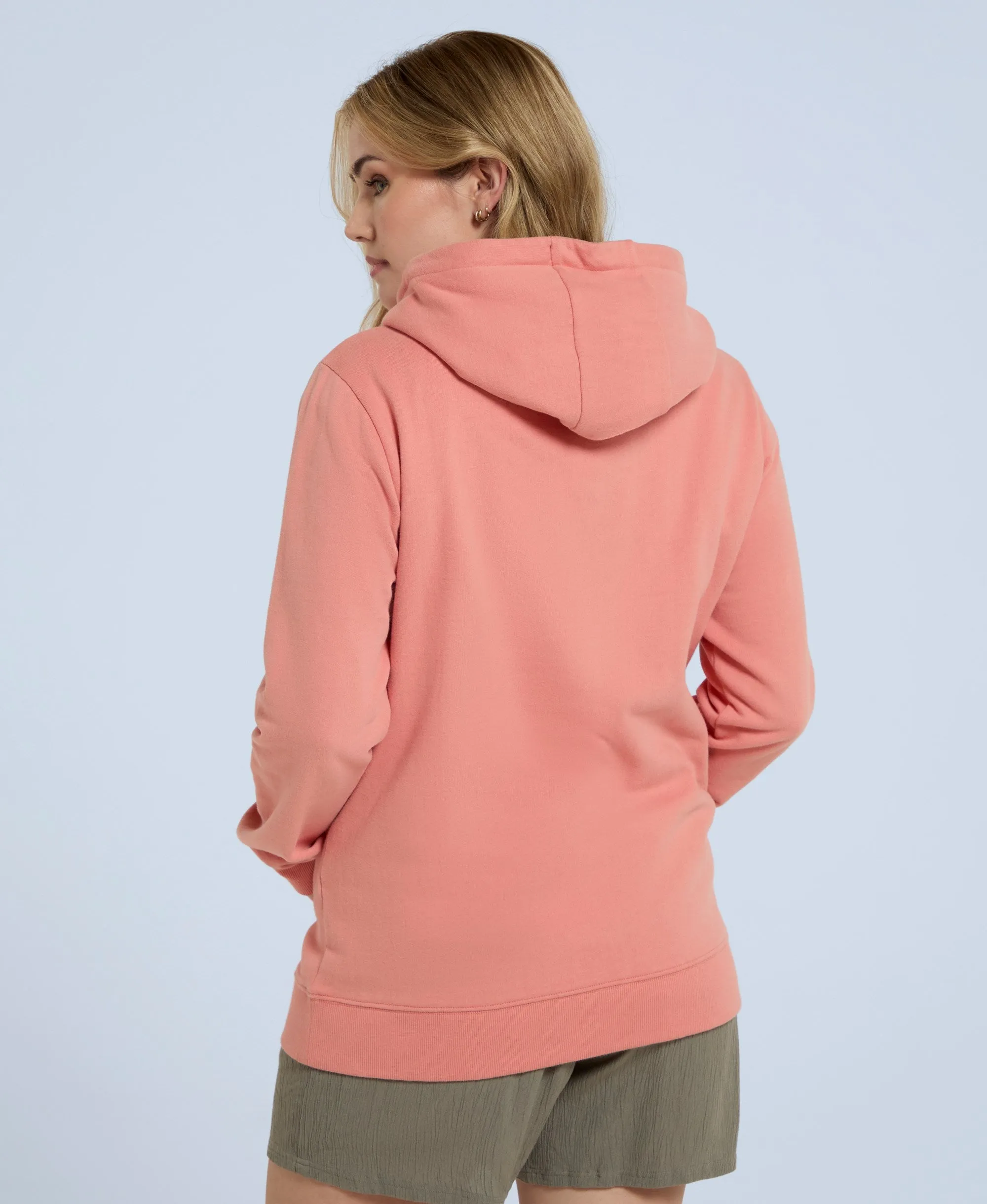 Maya Womens Hoodie - Coral