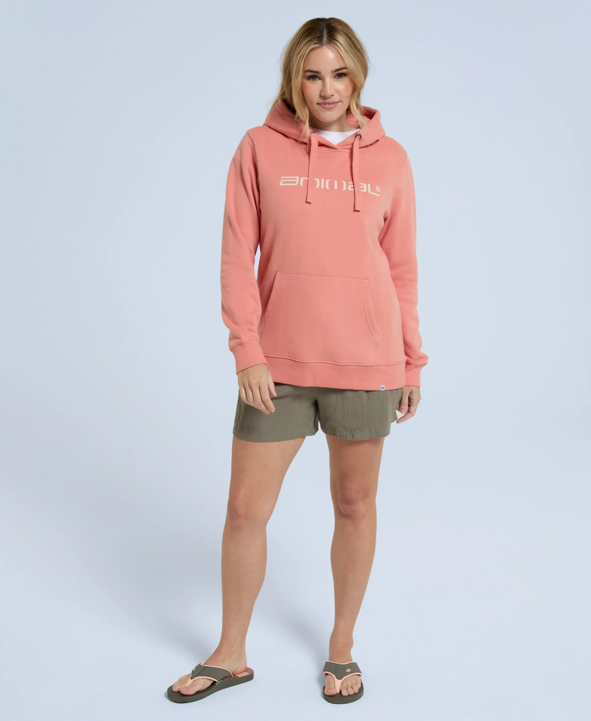 Maya Womens Hoodie - Coral