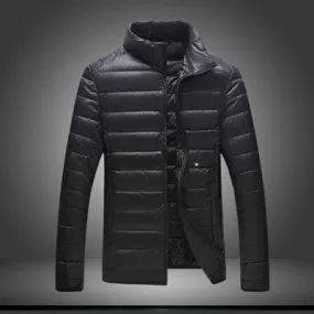 Men Down Coat White Duck Down Warm Coats Men Slim Fits Jackets Both Side Wearable Casual Men Outwears S- SM6