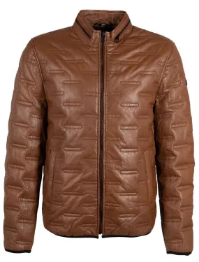 Men's cognac \calep\ down jacket