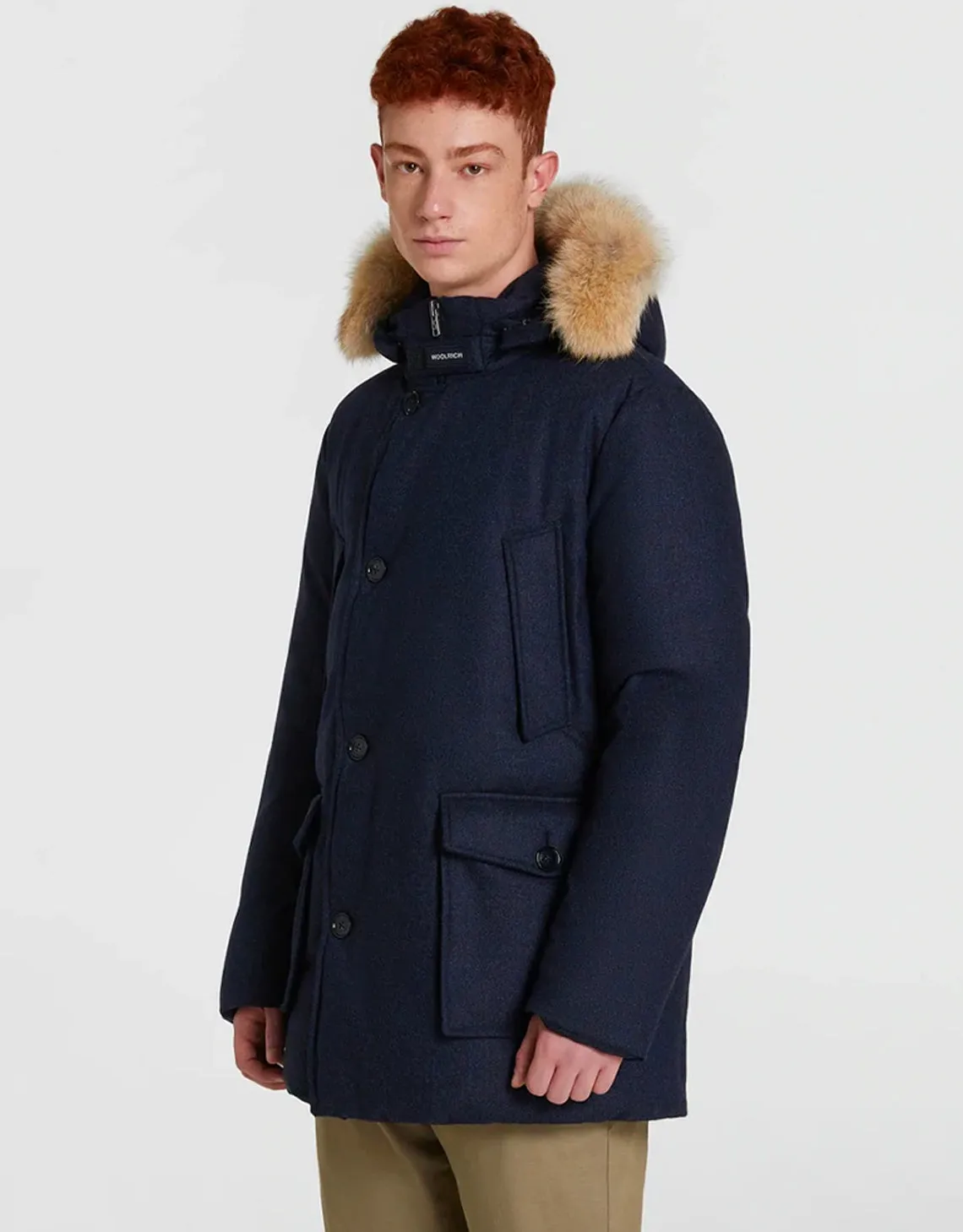 MEN'S LUXE ARCTIC PARKA MELTON BLUE