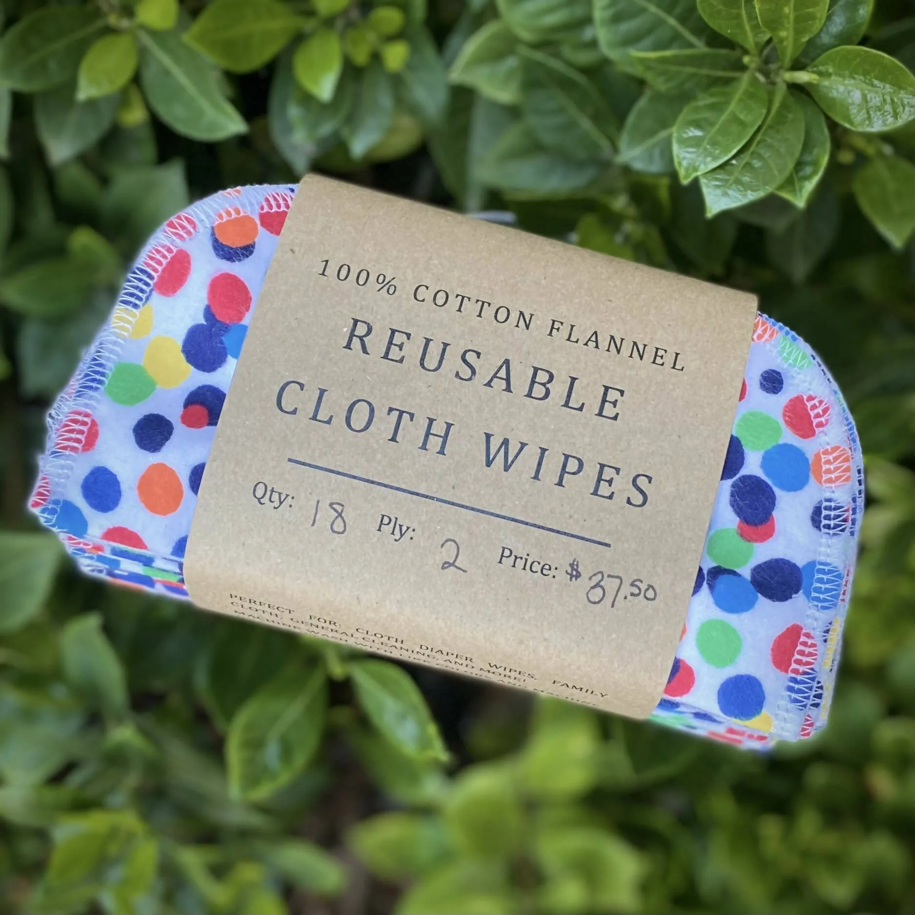 Miche Niche - 100% Cotton Flannel Reusable Cloth Wipes