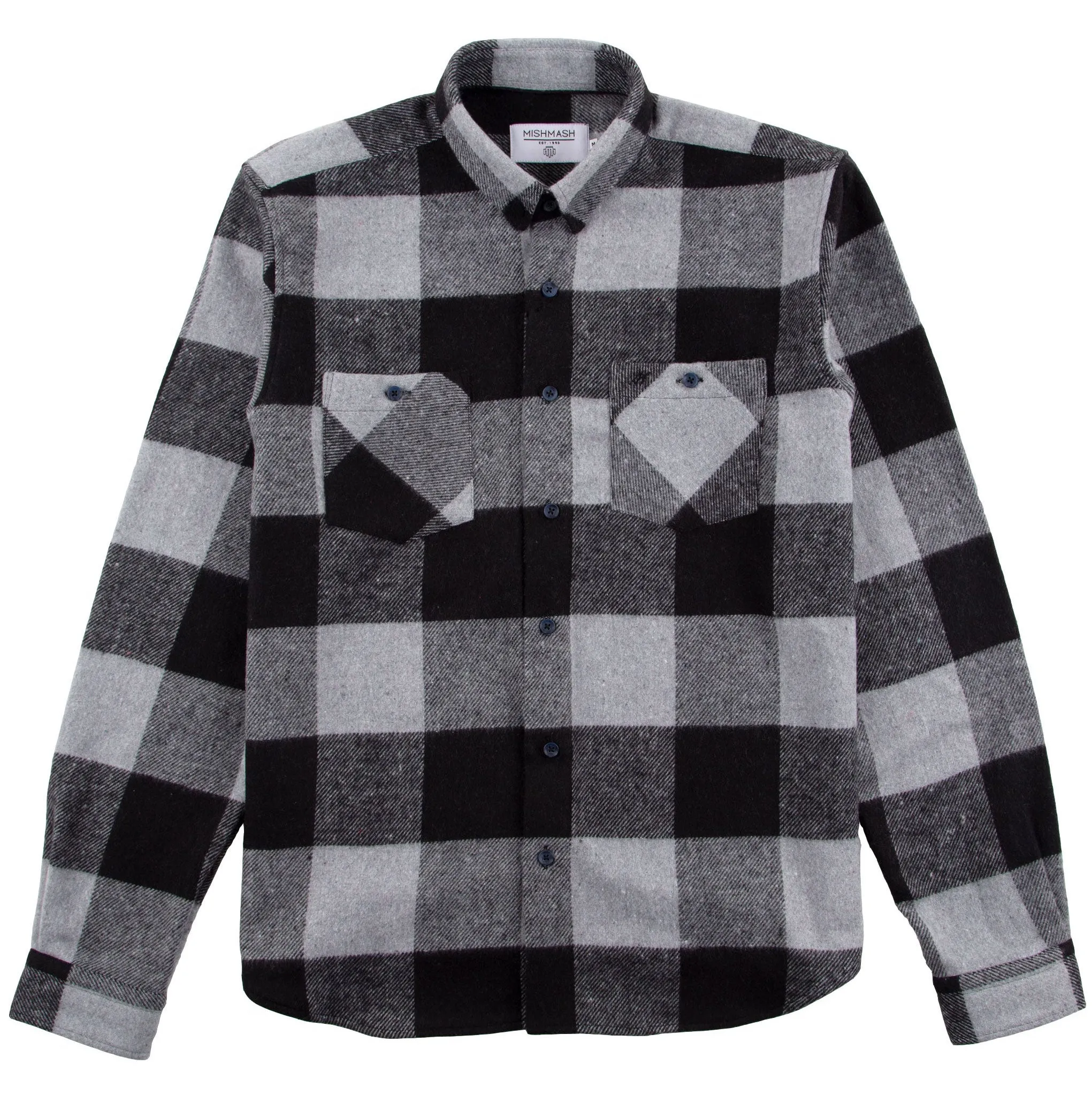 Mish Mash – Hammer Flannel Shirt Grey Black | Eddie Franks Rye