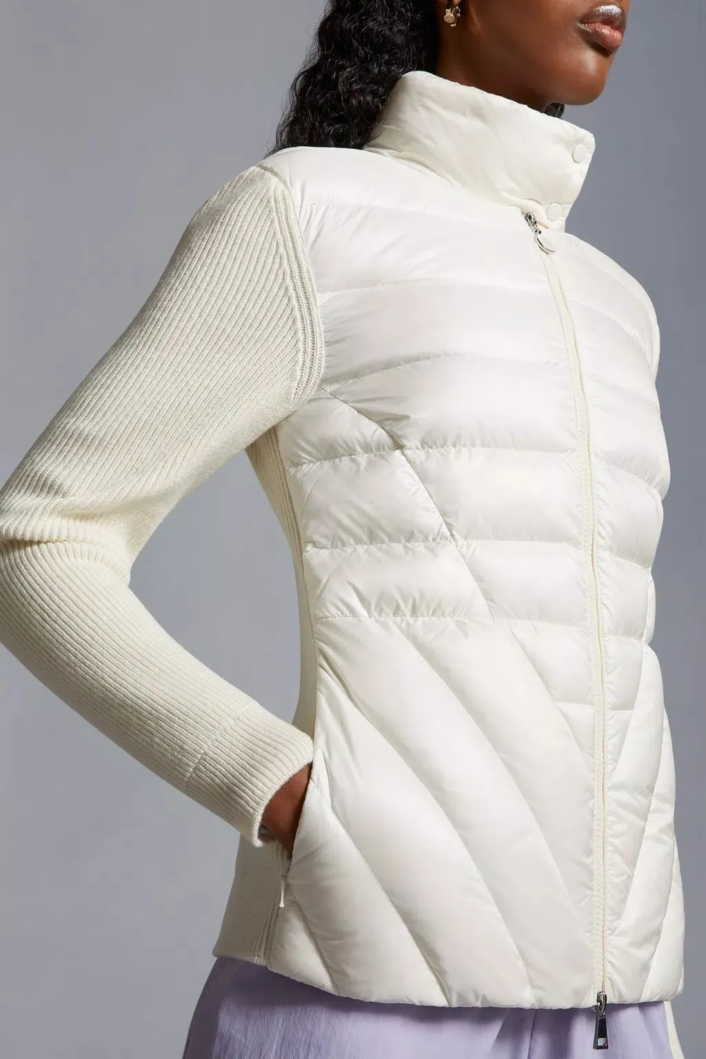 MONCLER  |Padded Wool Cardigan