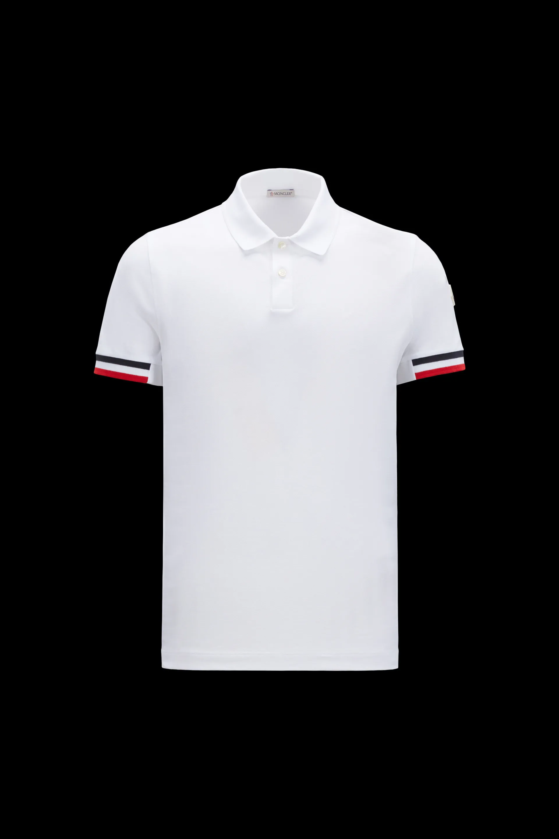 MONCLER  |Tricolor Accent Polo Shirt