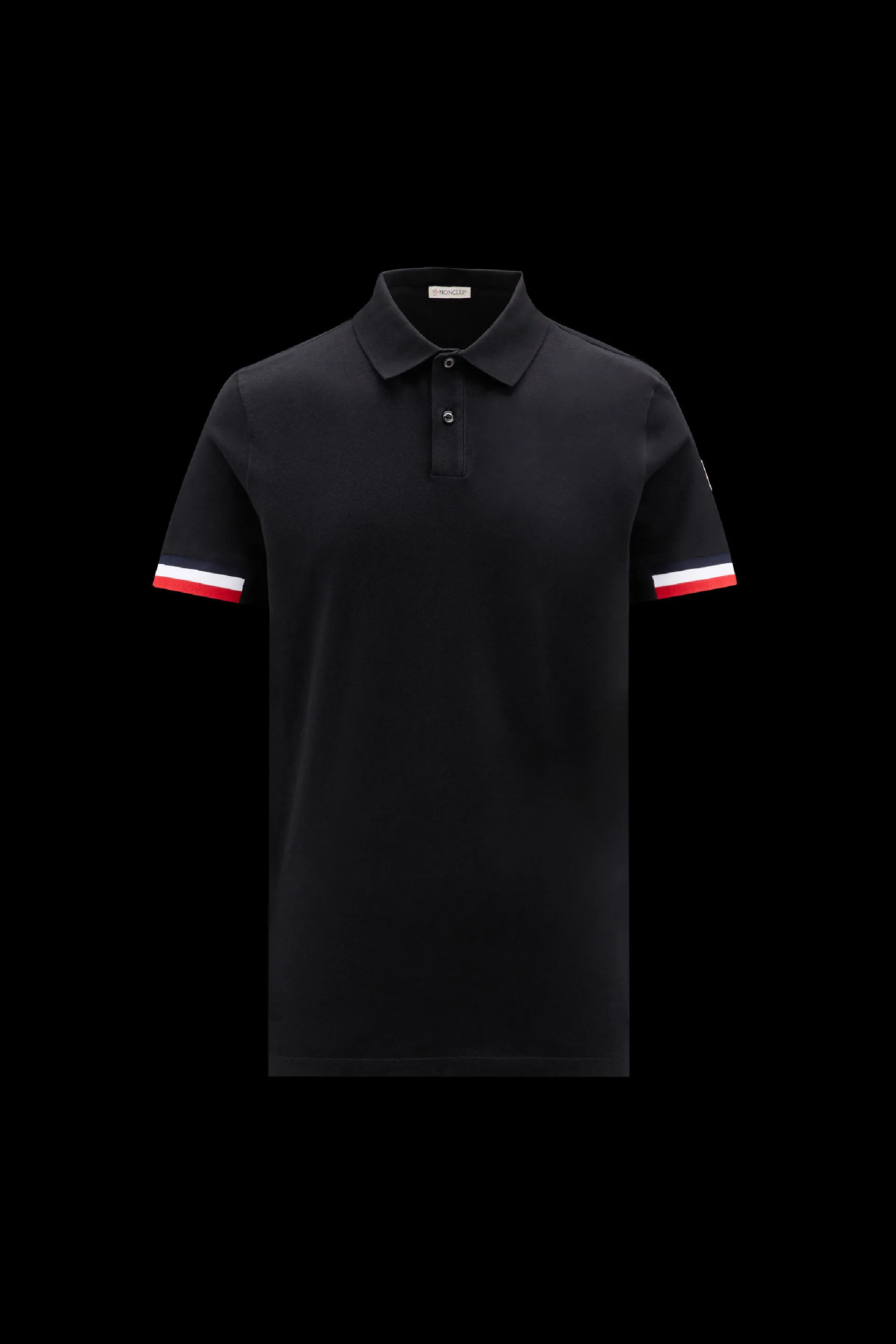 MONCLER  |Tricolor Accent Polo Shirt