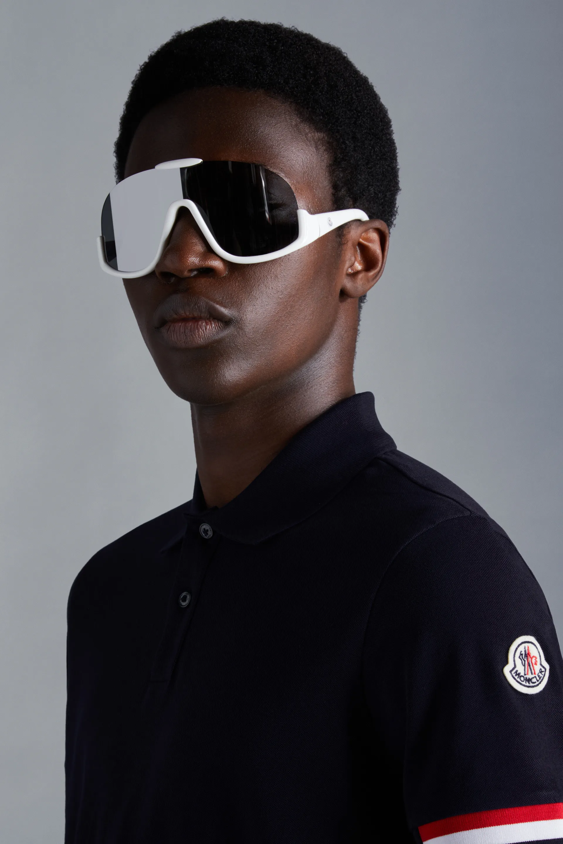 MONCLER  |Tricolor Accent Polo Shirt