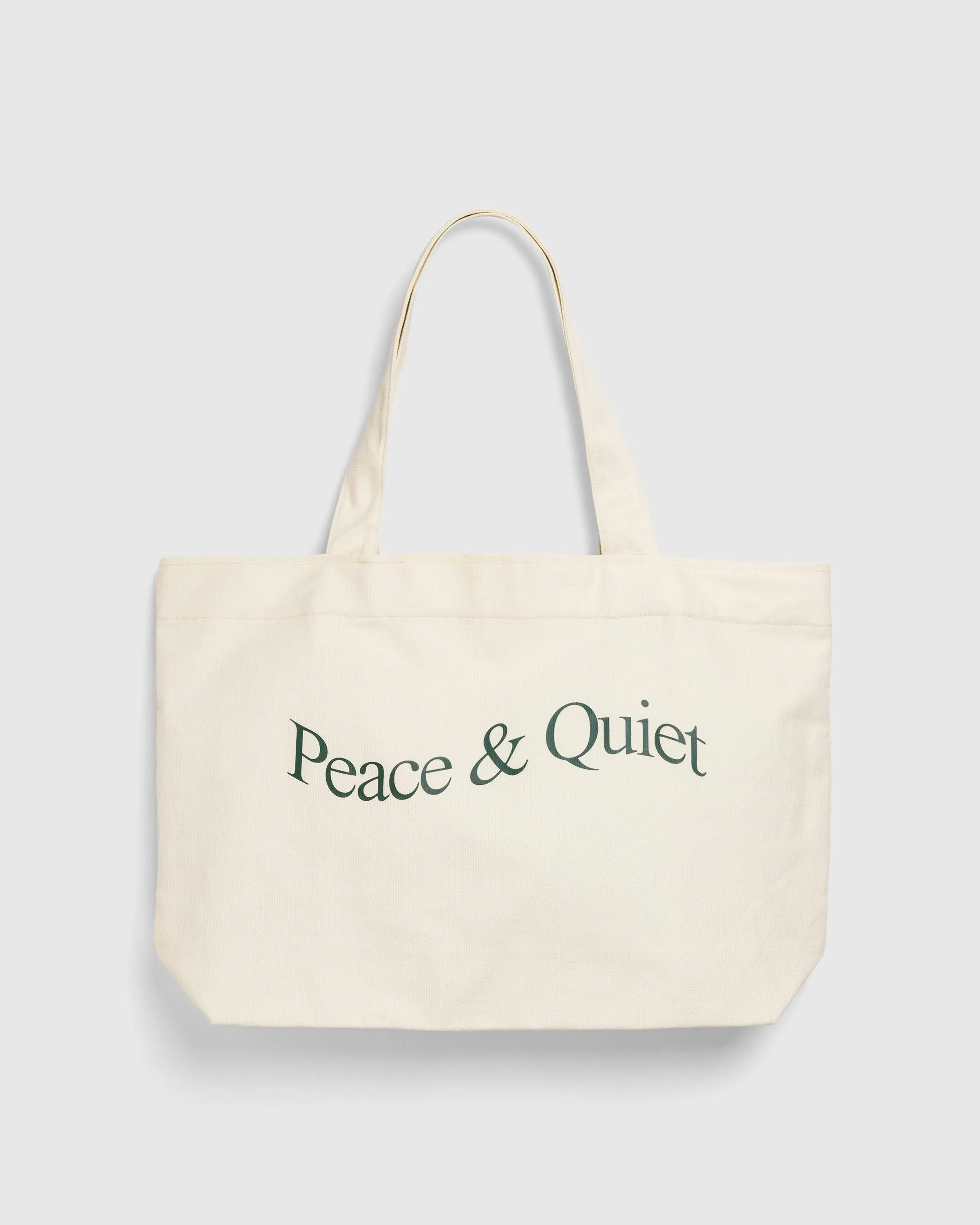 Museum of Peace & Quiet – Wordmark Tote Bag Bone | Highsnobiety Shop