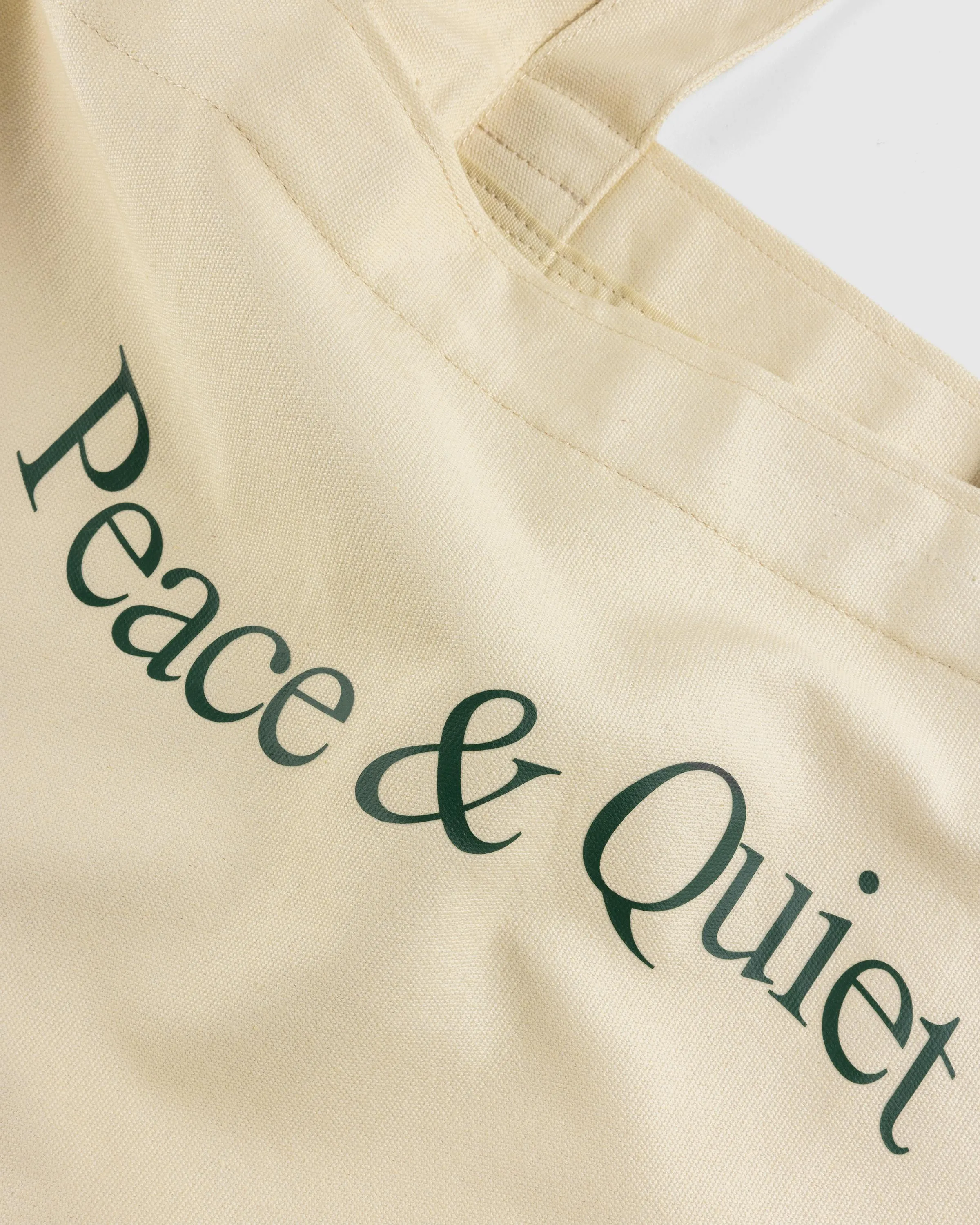 Museum of Peace & Quiet – Wordmark Tote Bag Bone | Highsnobiety Shop