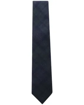 Navy and Verde Flannel Plaid Tie