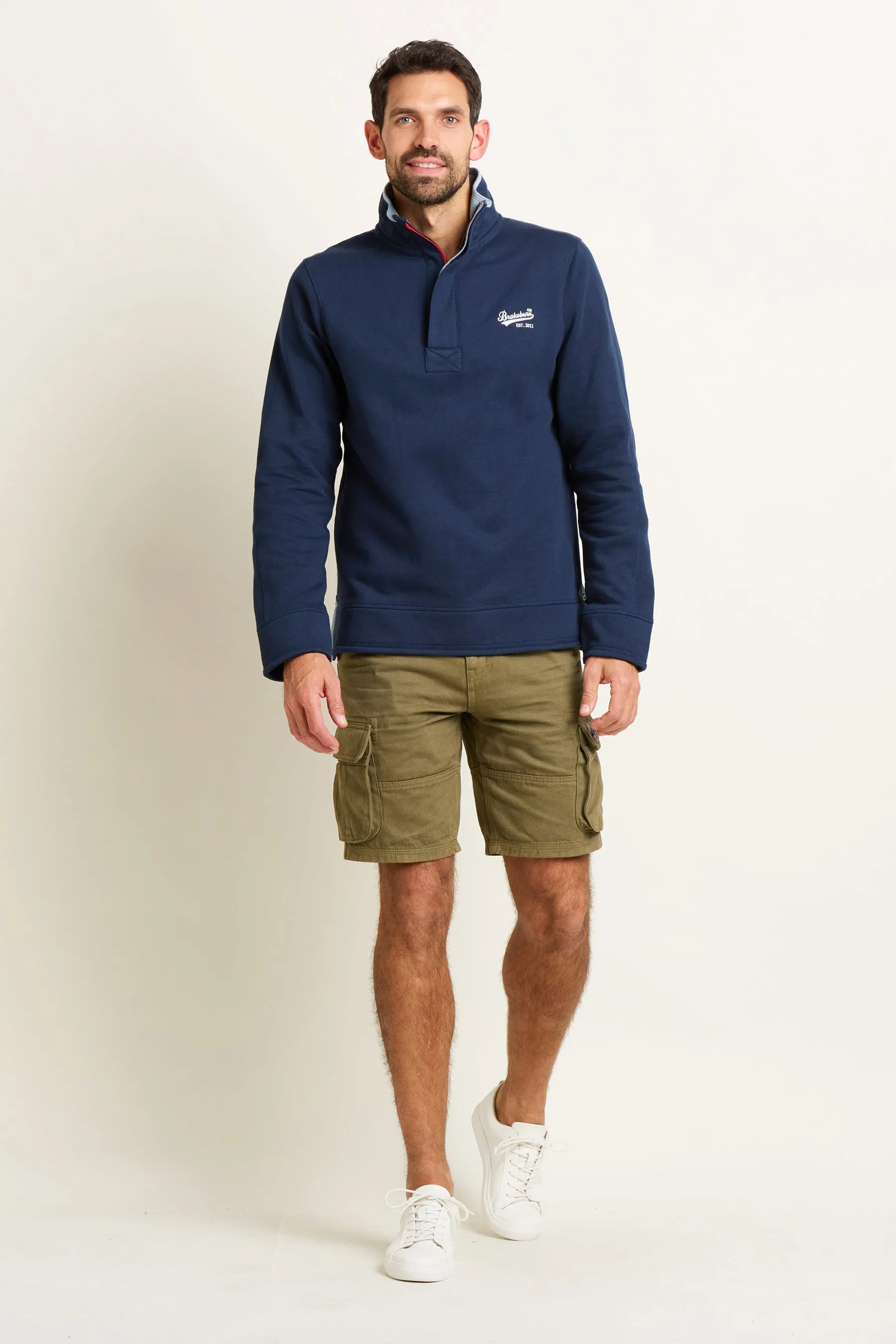 Navy Quarter Zip Sweat