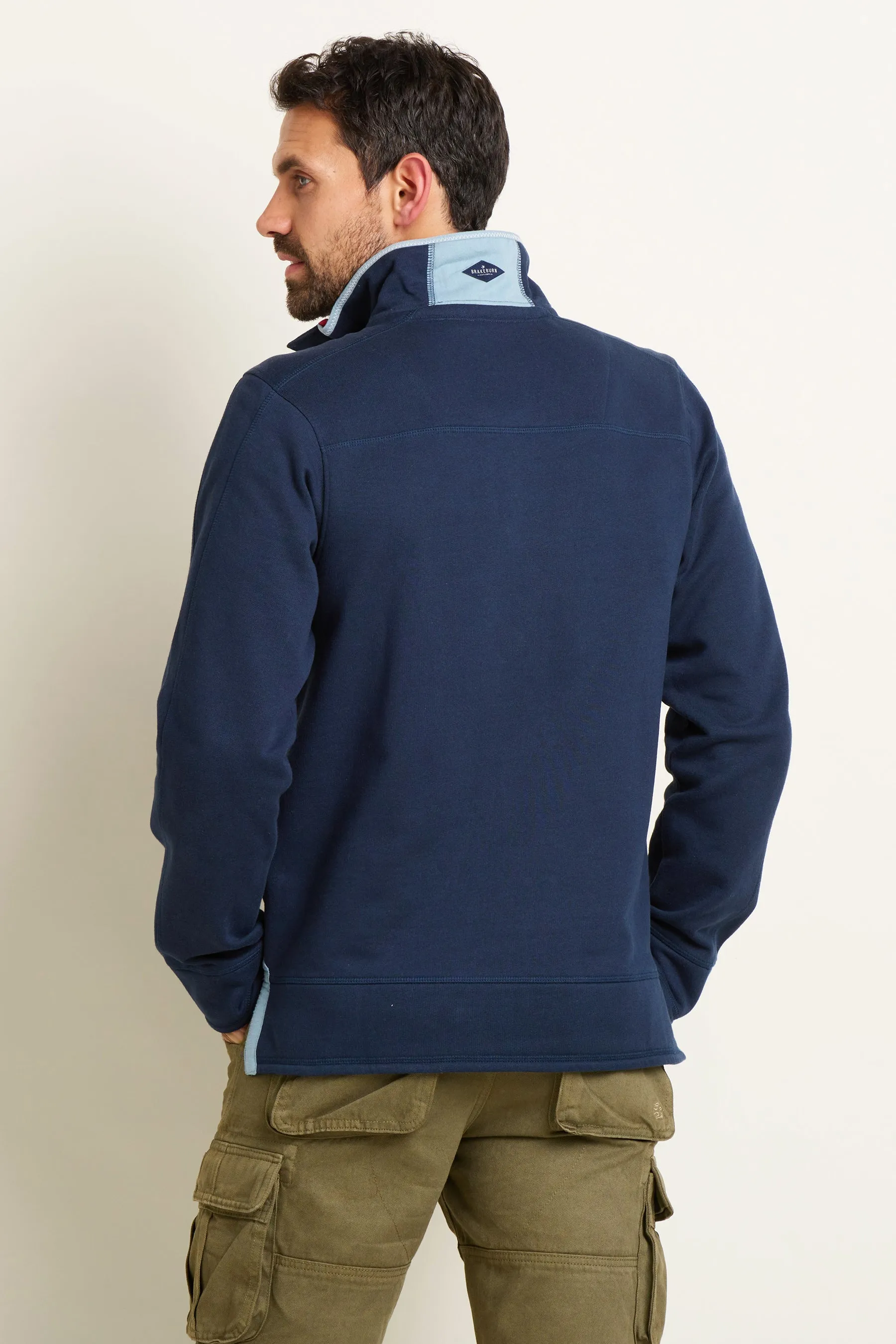 Navy Quarter Zip Sweat