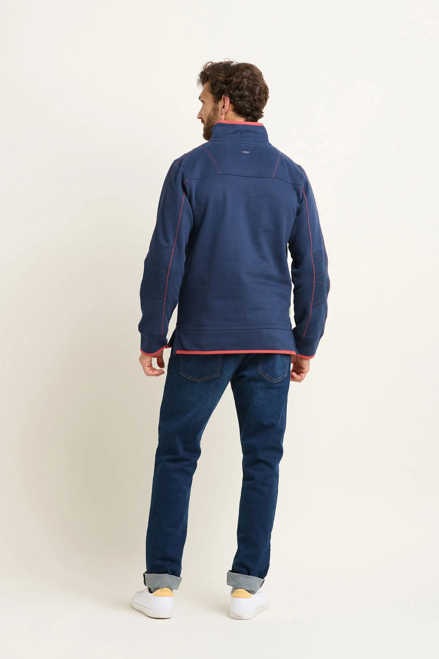 Navy Quarter Zip Sweatshirt