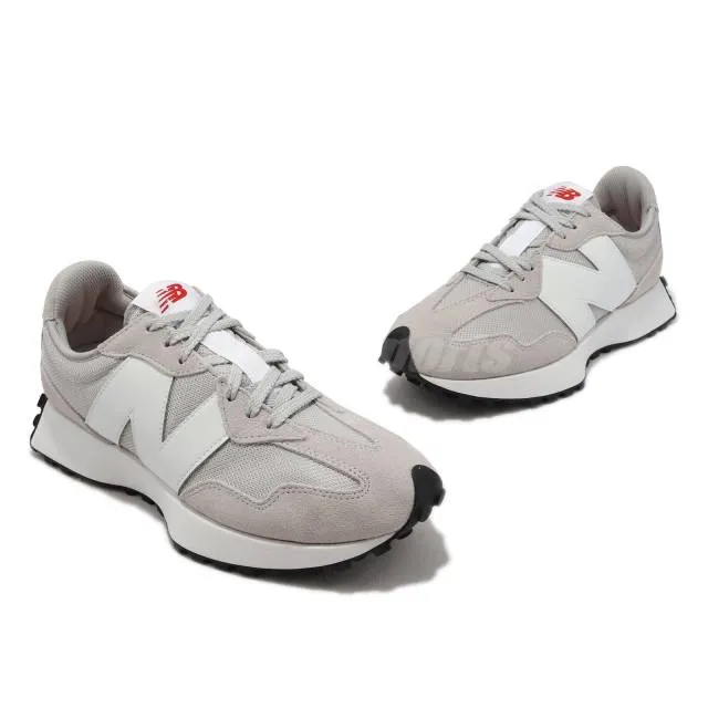 New balance 327 nb grey white men unisex casual lifestyle shoes ms327cgw-d