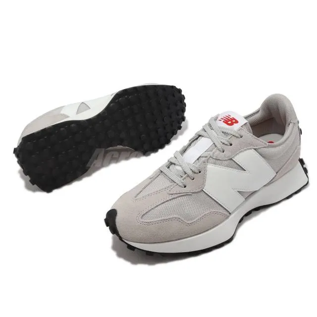 New balance 327 nb grey white men unisex casual lifestyle shoes ms327cgw-d