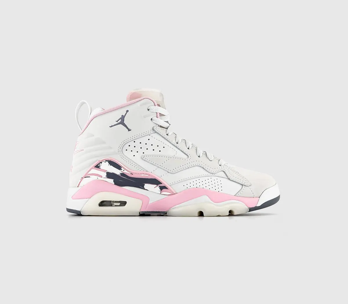 Nike Jordan Mvp Off White Cool Grey Med Soft Pink White Uk Size 4