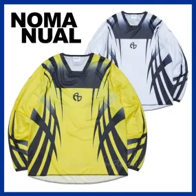 NOMANUAL  |Unisex Street Style Long Sleeves Long Sleeve T-shirt Logo