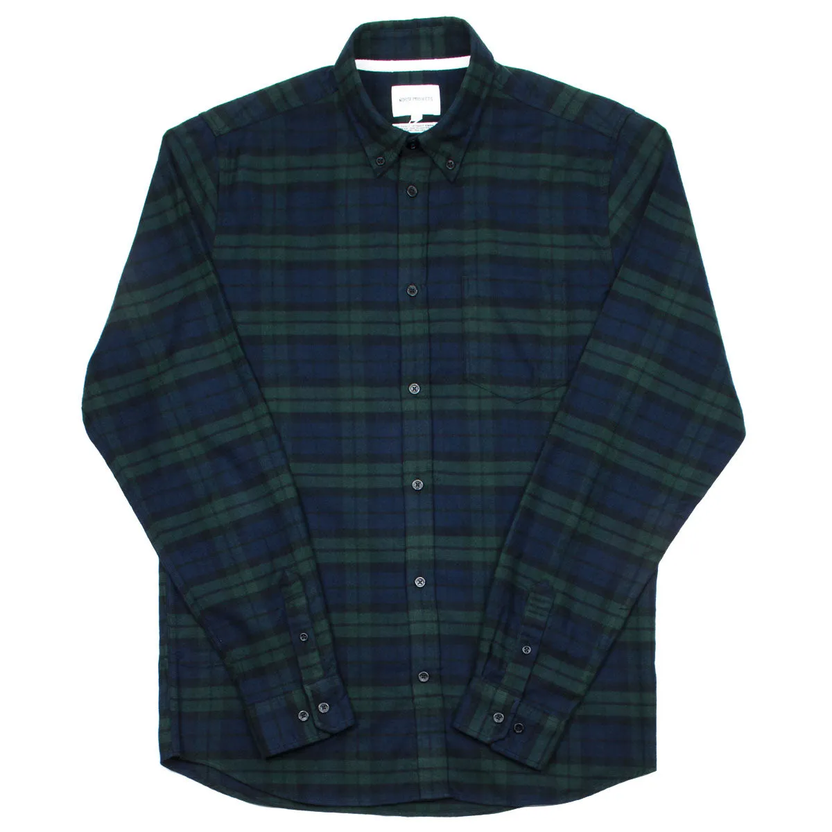 Norse Projects - Anton Brushed Flannel Check - Black Watch Check