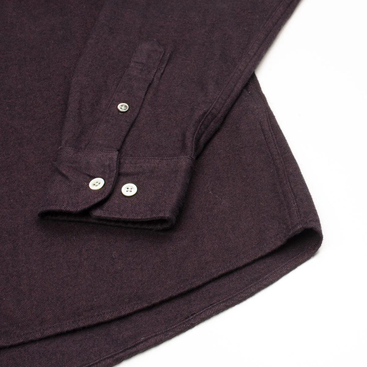 Norse Projects - Anton Brushed Flannel Shirt - Burgundy