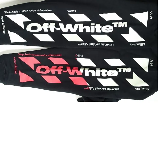 Off-White  |Crew Neck Unisex Street Style Long Sleeves Cotton