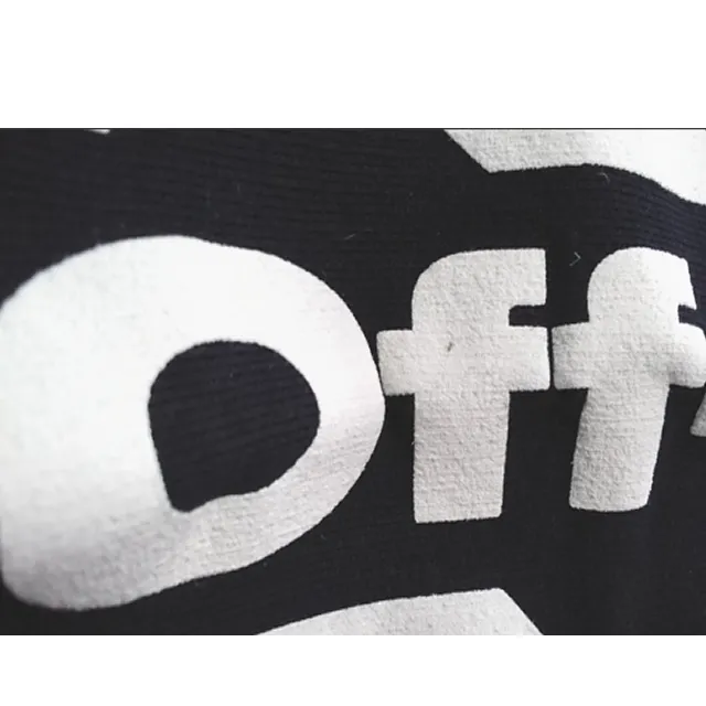 Off-White  |Crew Neck Unisex Street Style Long Sleeves Cotton