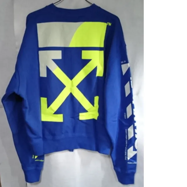 Off-White  |Crew Neck Unisex Street Style Long Sleeves Cotton